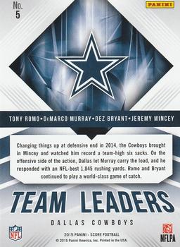 2015 Score - Team Leaders Red #5 Dez Bryant / Jeremy Mincey / DeMarco Murray / Tony Romo Back