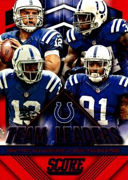 2015 Score - Team Leaders Red #17 Jonathan Newsome / Andrew Luck / T.Y. Hilton / Trent Richardson Front