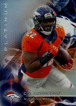 2015 Topps Platinum #21 C.J. Anderson Front