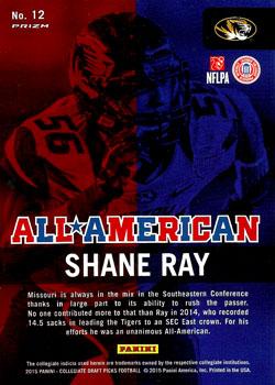 2015 Panini Prizm Collegiate Draft Picks - All Americans #12 Shane Ray Back