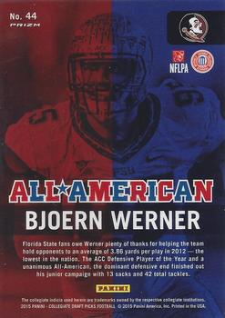 2015 Panini Prizm Collegiate Draft Picks - All Americans #44 Bjoern Werner Back