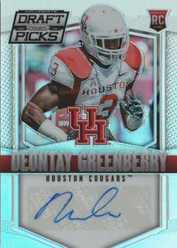 2015 Panini Prizm Collegiate Draft Picks - Autographs Prizms #166 Deontay Greenberry Front