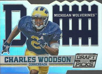 2015 Panini Prizm Collegiate Draft Picks - D Fence Die Cuts #50 Charles Woodson Front