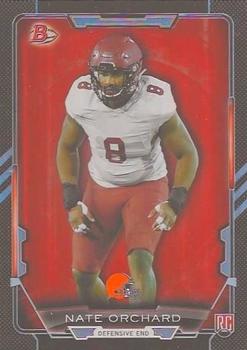 2015 Bowman - Rookies Rainbow Black #78 Nate Orchard Front