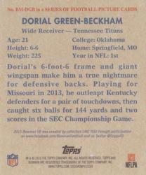 2015 Bowman - '48 Bowman Minis #BM-DGB Dorial Green-Beckham Back