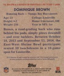 2015 Bowman - '48 Bowman Minis #BM-DB Dominique Brown Back