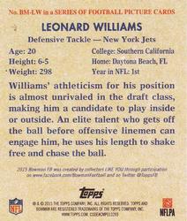 2015 Bowman - '48 Bowman Minis #BM-LW Leonard Williams Back