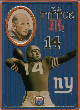 1996 Metallic Impressions Golden Arm Greats #3 Y.A. Tittle Front