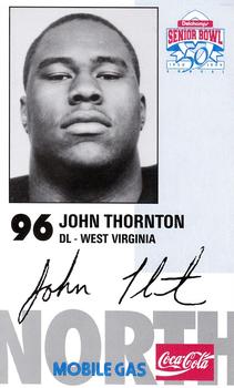 1999 Senior Bowl #NNO John Thornton Front