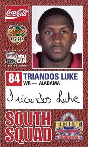 2004 Senior Bowl #NNO Triandos Luke Front