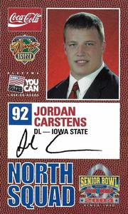 2004 Senior Bowl #NNO Jordan Carstens Front