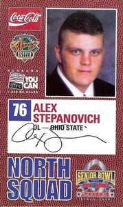 2004 Senior Bowl #NNO Alex Stepanovich Front