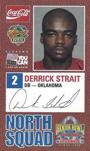 2004 Senior Bowl #NNO Derrick Strait Front
