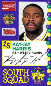 2005 Senior Bowl #NNO Kay-Jay Harris Front