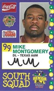 2005 Senior Bowl #NNO Mike Montgomery Front