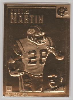 1999-01 The Danbury Mint 22K Gold Legends #63 Curtis Martin Front