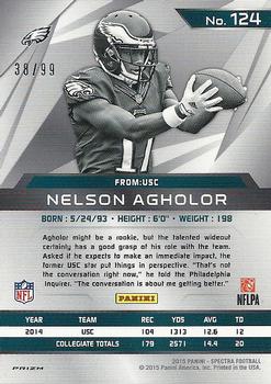 2015 Panini Spectra #124 Nelson Agholor Back