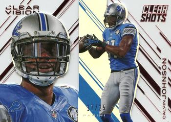 2015 Panini Clear Vision - Clear Shots - Red #CS-13 Calvin Johnson Front