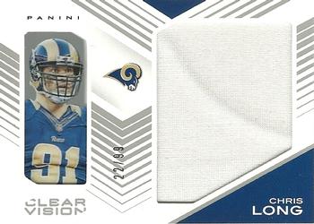2015 Panini Clear Vision - Clear Vision Jumbo Jersey #JJ-CL Chris Long Front