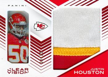 2015 Panini Clear Vision - Clear Vision Jumbo Jersey Prime #JJ-JH Justin Houston Front