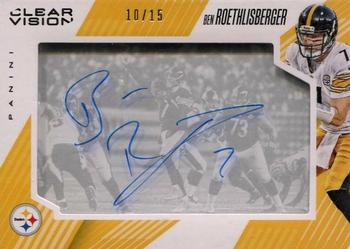 2015 Panini Clear Vision - Clear Vision Signatures #CVS-BR Ben Roethlisberger Front
