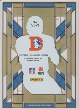 2015 Panini Clear Vision - Stained Glass #SG-3 John Elway Back