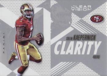 2015 Panini Clear Vision - Clarity #CL-32 Colin Kaepernick Front