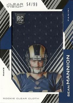 2015 Panini Clear Vision - Rookie Clear Cloth Jersey #RCC-SM Sean Mannion Front