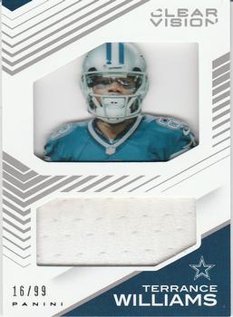 2015 Panini Clear Vision - Clear Vision Jersey #CJ-TW Terrance Williams Front
