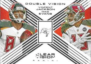 2015 Panini Clear Vision - Double Vision #DV-2 Mike Evans / Vincent Jackson Front
