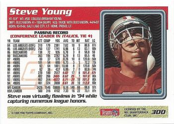 1995 NFL Properties Back to School #300 Steve Young Back