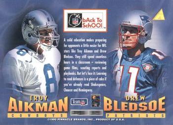 1995 NFL Properties Back to School #NNO Troy Aikman / Drew Bledsoe Back