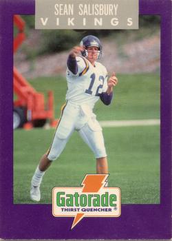 1991 Minnesota Vikings Police #7 Sean Salisbury Front