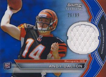 2011 Bowman Sterling - Relic Blue Refractors #BSR-AD Andy Dalton Front