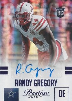 2015 Panini Prestige - Rookie Signatures Extra Points Purple #277 Randy Gregory Front