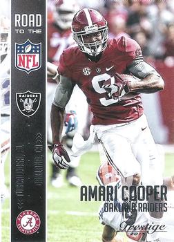 2015 Panini Prestige - Road to the NFL #20 Amari Cooper Front