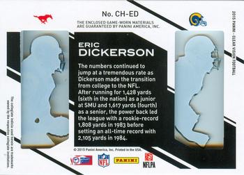 2015 Panini Clear Vision - Clear History Dual Jersey #CH-ED Eric Dickerson Back
