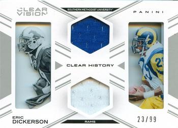 2015 Panini Clear Vision - Clear History Dual Jersey #CH-ED Eric Dickerson Front