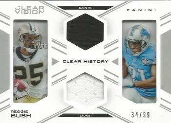 2015 Panini Clear Vision - Clear History Dual Jersey #CH-RB Reggie Bush Front