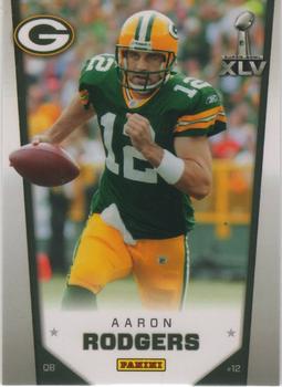 2011 Panini Green Bay Packers Super Bowl XLV #1 Aaron Rodgers Front