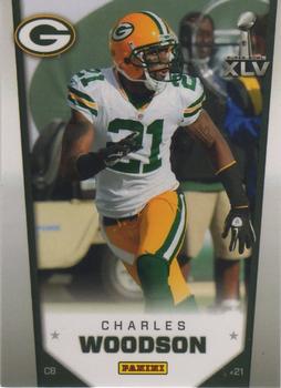 2011 Panini Green Bay Packers Super Bowl XLV #3 Charles Woodson Front