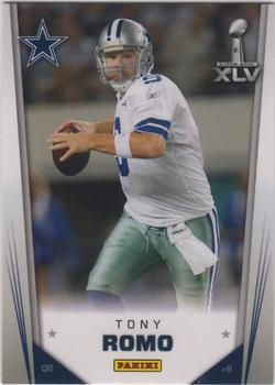 2011 Panini Dallas Cowboys Super Bowl XLV #SB7 Tony Romo Front