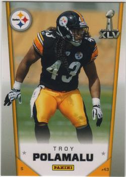 2011 Panini Pittsburgh Steelers Super Bowl XLV #1 Troy Polamalu Front