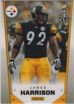 2011 Panini Pittsburgh Steelers Super Bowl XLV #4 James Harrison Front