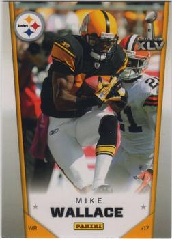 2011 Panini Pittsburgh Steelers Super Bowl XLV #7 Mike Wallace Front