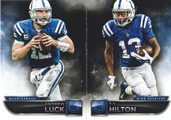 2015 Panini Playbook #1 Andrew Luck / T.Y. Hilton Front