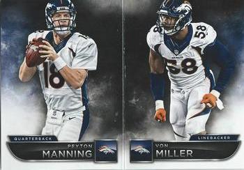 2015 Panini Playbook #9 Peyton Manning / Von Miller Front