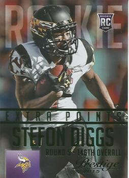 2015 Panini Prestige - Extra Points Green #285 Stefon Diggs Front