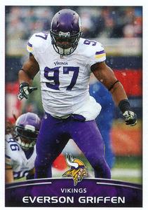 2015 Panini Stickers #339 Everson Griffen Front