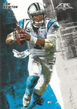 2015 Topps Fire #98 Cam Newton Front